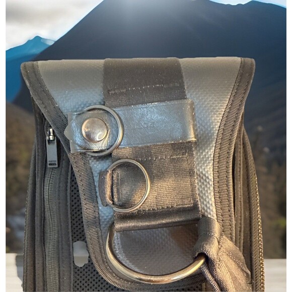 PORTER HEAT SLING SHOULDER BAG Nylon Leather Black Good Used Condition - Picture 7 of 16